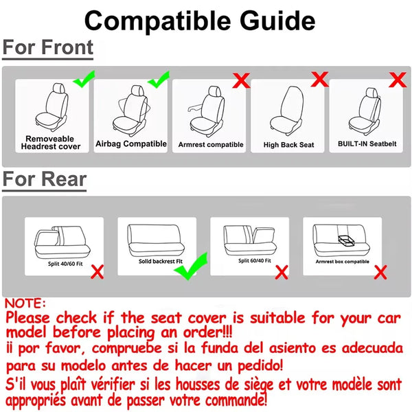 Universal Sports Car Seat Covers